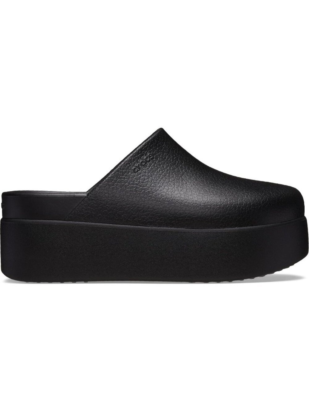 Women's Black Imported Dylan Platform Clog Chunky Pull-On Mules Slides - Picture 6 of 6